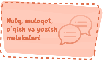 Nutq, o'qish, muloqot va yozish sohasi Image